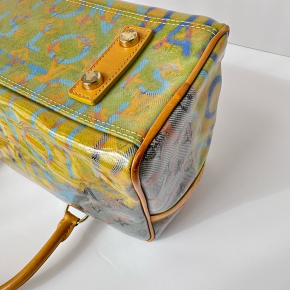 Louis Vuitton Limited Edition Richard Prince Jaune Defile Weekender PM Pulp Bag - Picture 9 of 16